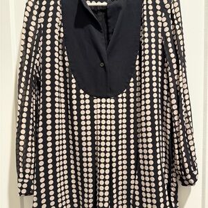 Polka Dot Women's Top - Black and White